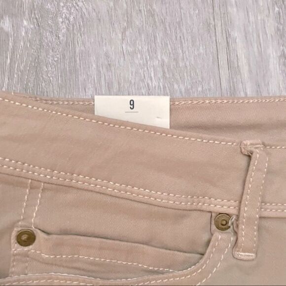 Tan Khaki Denim Short Shorts 9 - Picture 2 of 4